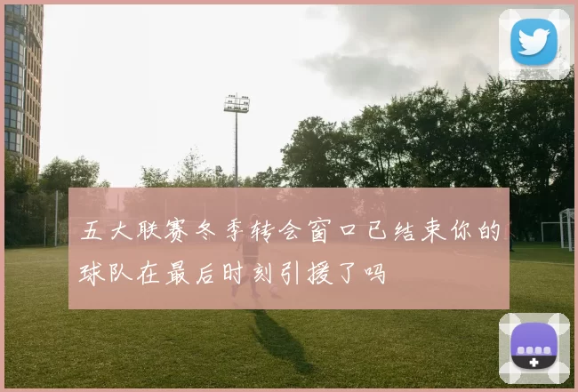 五大联赛冬季转会窗口已结束你的球队在最后时刻引援了吗